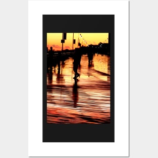 Boardwalk Sunset Posters and Art